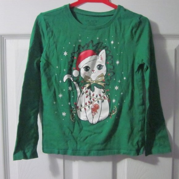 Christmas cat logo tee for toddlers - Picture 1 of 3